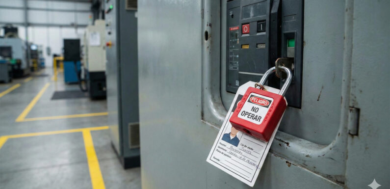 Bloqueo y Etiquetado (LOTO): 7 Pasos Críticos para «Matar» la Energía y Salvar Vidas