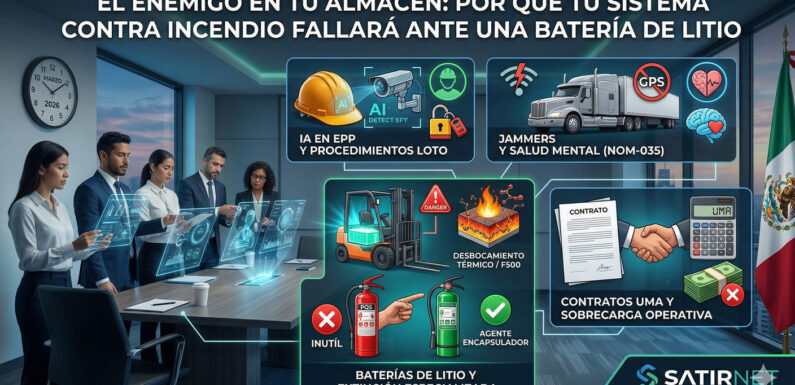 El enemigo en tu almacén: Por qué tu sistema contra incendio fallará ante una batería de litio