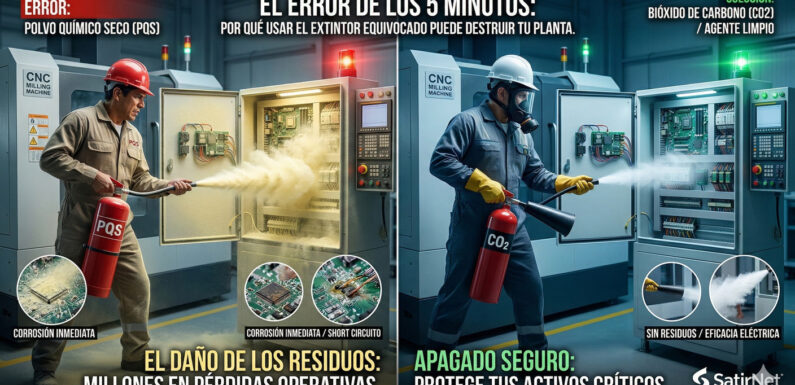 El error de los 5 minutos: Por qué usar el extintor equivocado puede destruir tu planta