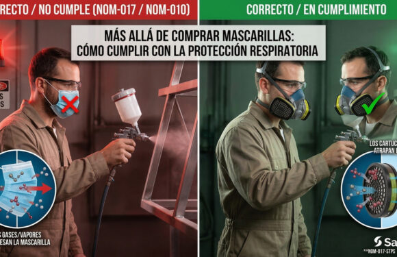 Más allá de comprar mascarillas: Cómo cumplir realmente con la Protección Respiratoria (NOM-017 y NOM-010)