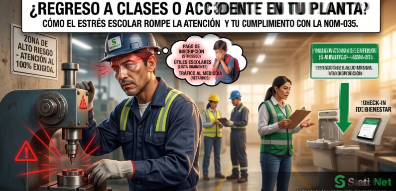 El «Efecto Regreso a Clases» en tu planta: Por qué la distracción de septiembre dispara los accidentes graves (y qué te exige la NOM-035)