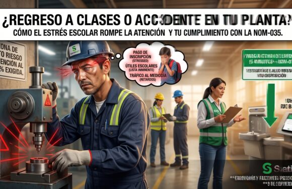 El «Efecto Regreso a Clases» en tu planta: Por qué la distracción de septiembre dispara los accidentes graves (y qué te exige la NOM-035)